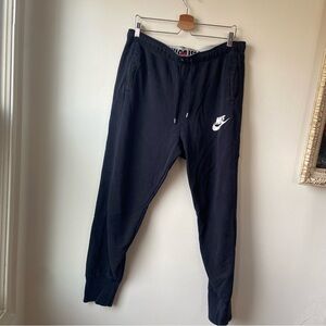 Nike Black Sweatpants with White Logo